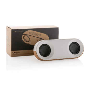 Logotrade promotional merchandise picture of: Oregon RCS recycled plastic and cork 10W speaker