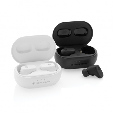 Logo trade promotional giveaway photo of: Urban Vitamin Gilroy hybrid ANC and ENC earbuds