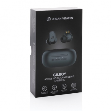 Logo trade promotional gifts image of: Urban Vitamin Gilroy hybrid ANC and ENC earbuds