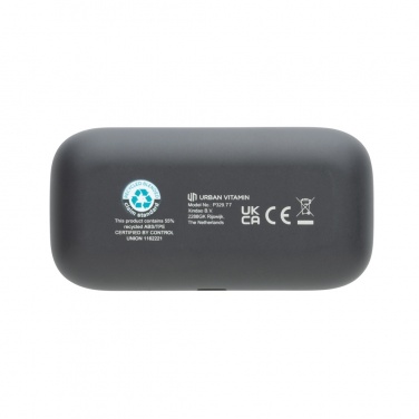 Logo trade business gifts image of: Urban Vitamin Pacifica RCS rplastic earbuds