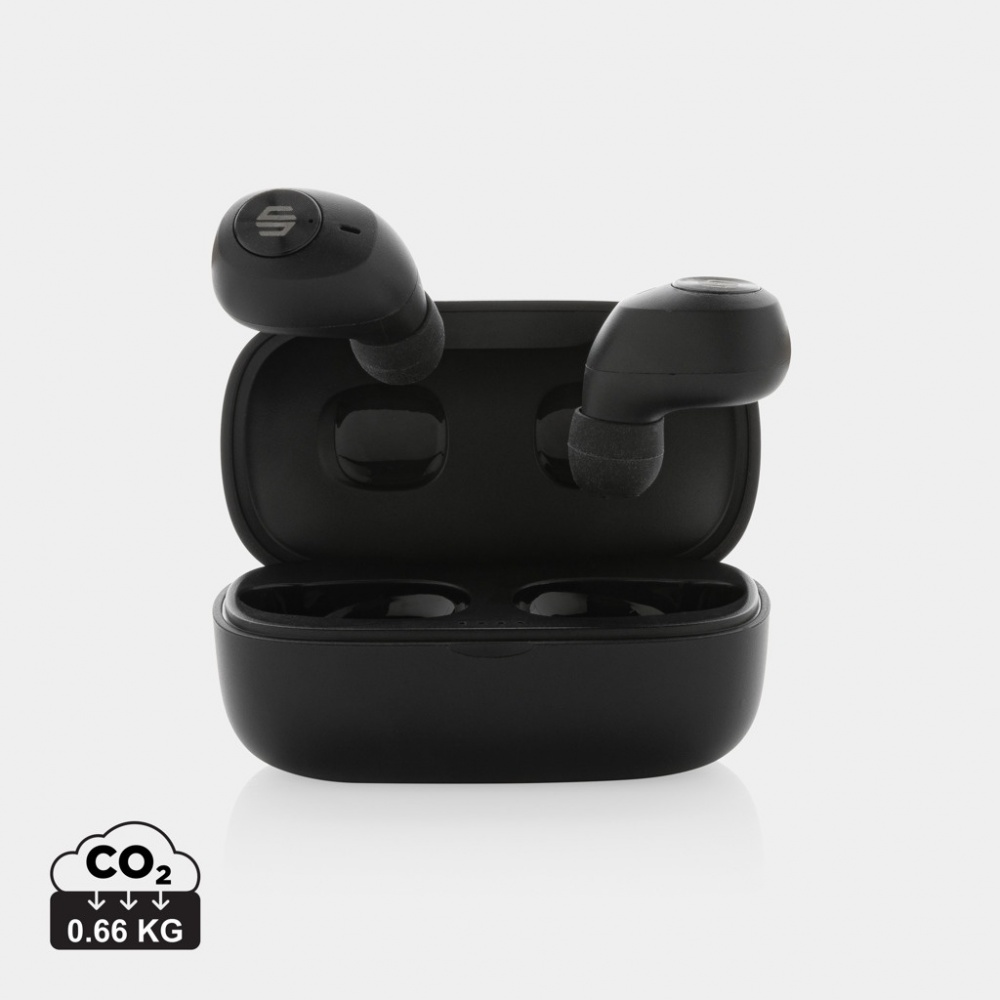 Logotrade promotional gift image of: Urban Vitamin Palm Springs RCS rplastic ENC earbuds