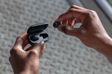 Logo trade corporate gift photo of: Urban Vitamin Palm Springs RCS rplastic ENC earbuds