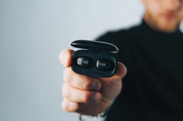 Logo trade promotional giveaway photo of: Urban Vitamin Palm Springs RCS rplastic ENC earbuds