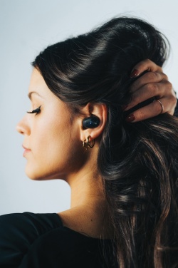 Logotrade promotional products photo of: Urban Vitamin Palm Springs RCS rplastic ENC earbuds