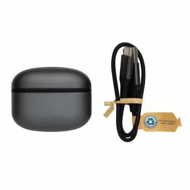 Logotrade promotional gift image of: Terra RCS recycled aluminium wireless earbuds