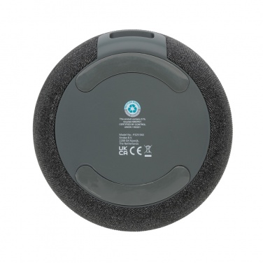 Logo trade promotional gifts image of: RCS Rplastic/PET and bamboo 5W speaker