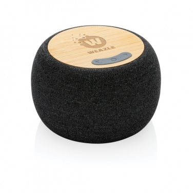 Logo trade advertising products picture of: RCS Rplastic/PET and bamboo 5W speaker