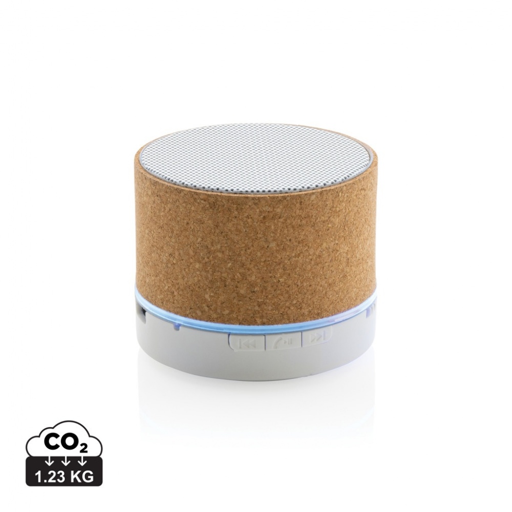 Logo trade corporate gift photo of: Cork 3W wireless speaker