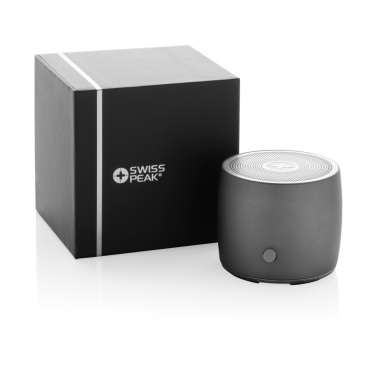 Logotrade promotional merchandise image of: Swiss Peak RCS recycled aluminum 3W bass speaker