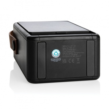 Logo trade promotional item photo of: Skywave RCS recycled plastic solar speaker 12W