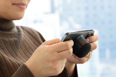 Logotrade promotional giveaway image of: Magtune RCS recycled plastic magnetic 5W speaker