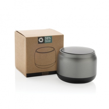 Logo trade promotional merchandise photo of: BeatBuddy recycled plastic 3W speaker