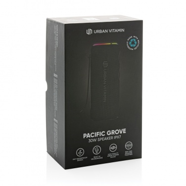 Logotrade advertising products photo of: Urban Vitamin Pacific Grove RCS rplastic 30W speaker IPX7