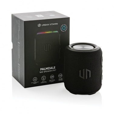 Logo trade promotional items image of: Urban Vitamin Palmdale RCS rplastic 16W speaker IPX7