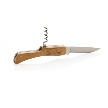 Logotrade advertising product image of: Wooden knife with bottle opener