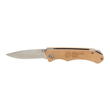 Logotrade promotional product picture of: Wooden outdoor knife
