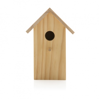 Logo trade promotional merchandise photo of: Wooden birdhouse