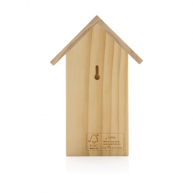 Logo trade promotional item photo of: Wooden birdhouse