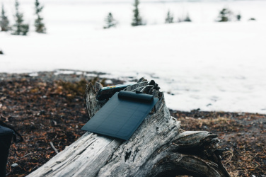 Logo trade promotional items picture of: Pedro AWARE™ RPET deluxe cooler bag with 5W solar panel