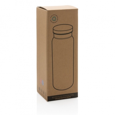 Logo trade corporate gift photo of: RCS Recycled stainless steel vacuum bottle 600ML