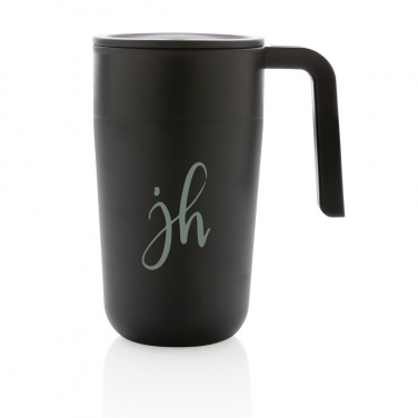 Logotrade corporate gift image of: GRS Recycled PP and SS mug with handle