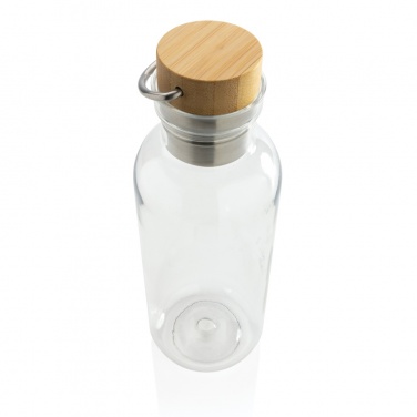 Logo trade promotional merchandise photo of: RCS RPET bottle with bamboo lid and handle