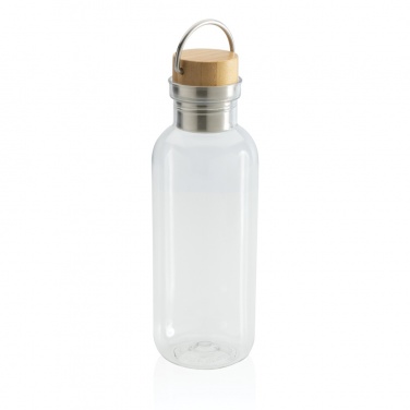 Logotrade business gift image of: RCS RPET bottle with bamboo lid and handle