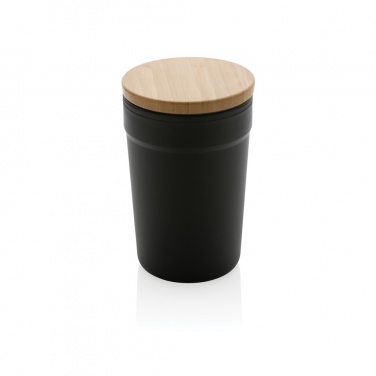 Logotrade promotional merchandise picture of: GRS certified recycled PP mug with bamboo lid