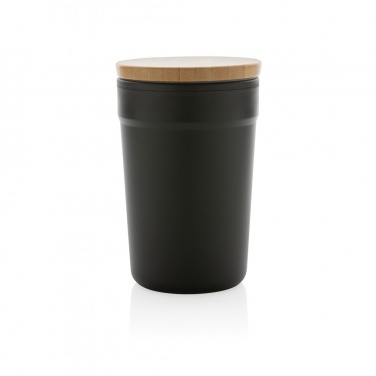 Logotrade advertising products photo of: GRS certified recycled PP mug with bamboo lid
