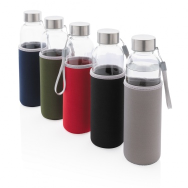 Logo trade promotional products picture of: Glass bottle with neoprene sleeve