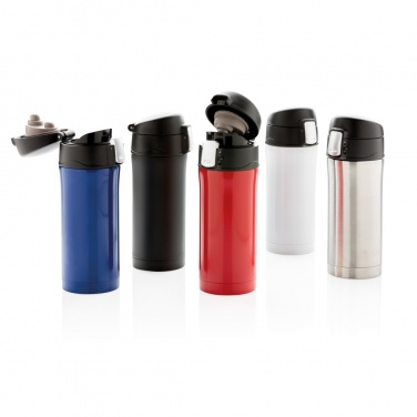 Logotrade promotional item picture of: RCS Recycled stainless steel easy lock vacuum mug
