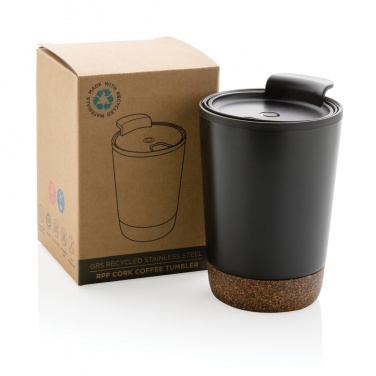 Logotrade promotional merchandise image of: GRS RPP stainless steel cork coffee tumbler