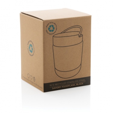 Logo trade promotional merchandise photo of: Savory RCS certified recycled stainless steel foodflask