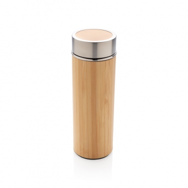 Logotrade business gift image of: Leak proof bamboo vacuum bottle