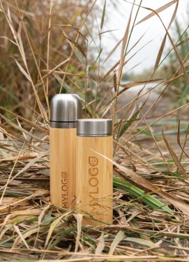 Logotrade promotional giveaway image of: Leak proof bamboo vacuum bottle