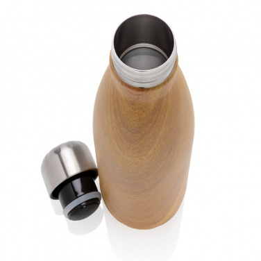 Logotrade promotional merchandise photo of: Vacuum insulated stainless steel bottle with wood print