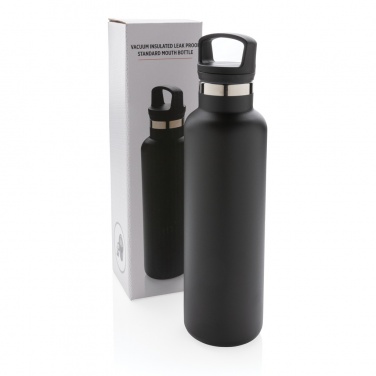 Logo trade promotional items image of: Vacuum insulated leak proof standard mouth bottle