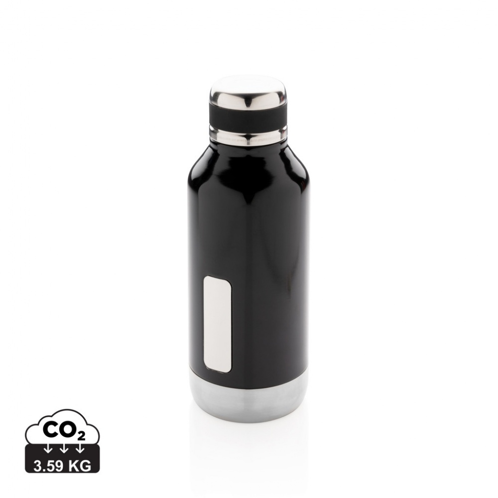 Logotrade promotional giveaway image of: Leak proof vacuum bottle with logo plate