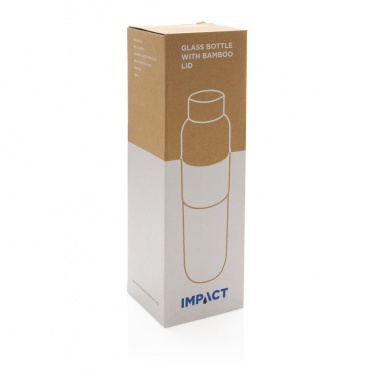 Logotrade promotional giveaways photo of: Impact borosilicate glass bottle with bamboo lid