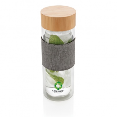 Logo trade promotional products picture of: Impact double wall borosilicate glass bottle