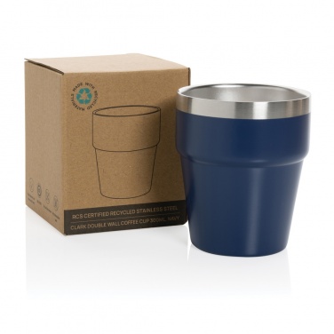 Logo trade promotional merchandise picture of: Clark RCS double wall coffee cup 300ML