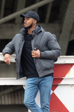 Logo trade promotional products image of: Impact 6 panel 280gr Recycled cotton cap with AWARE™ tracer