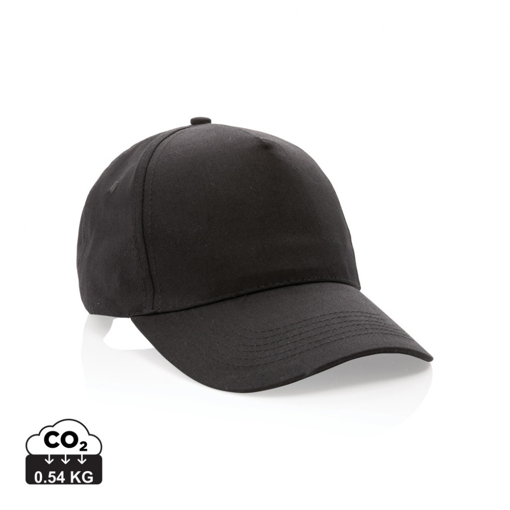 Logo trade corporate gifts picture of: Impact 5 panel 190gr Recycled cotton cap with AWARE™ tracer