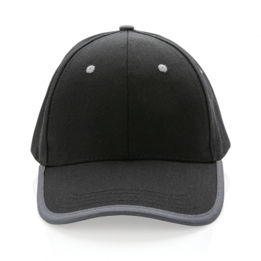 Logo trade promotional merchandise picture of: Impact AWARE™ Brushed rcotton 6 panel contrast cap 280gr