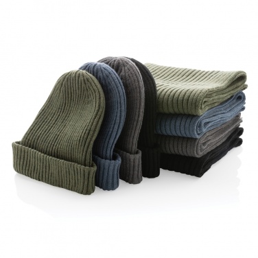 Logo trade promotional items picture of: Impact AWARE™ Polylana® knitted scarf 180 x 25cm