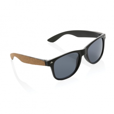 Logo trade promotional items image of: GRS recycled PC plastic sunglasses with cork