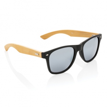 Logo trade advertising products picture of: Bamboo and RCS recycled plastic sunglasses