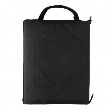 Logo trade business gifts image of: Impact Aware™ RPET foldable quilted picnic blanket