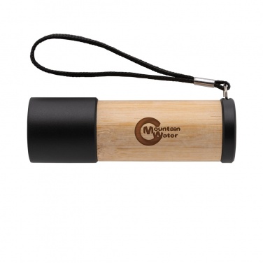 Logo trade promotional giveaway photo of: Bamboo and RCS certfied recycled plastic torch