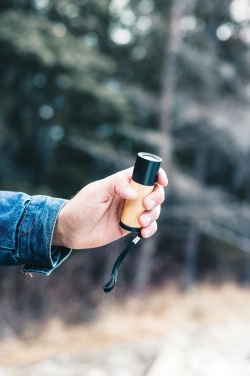 Logo trade promotional gifts picture of: Bamboo and RCS certfied recycled plastic torch